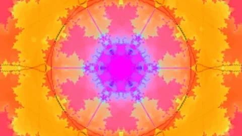 Vibrant abstract colorful background pattern, digital psychedelic wallpaper.. Stock Footage 337573080