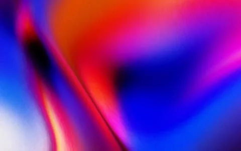 Vibrant Abstract Colorful Gradient Background With Fluid Neon Waves And Smo.. Stock Illustration
