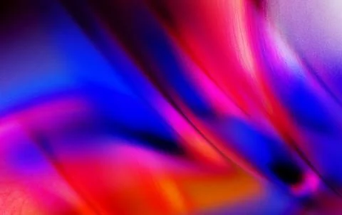Vibrant Abstract Colorful Gradient Background With Fluid Neon Waves And Smo.. Stock Illustration