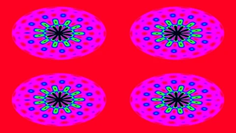 Vibrant abstract colorful pattern background design on purple screen Stock Footage 336161629