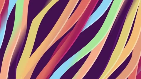 Vibrant Abstract Colorful Ribbon Pattern in Motion. Stock Footage 328703461