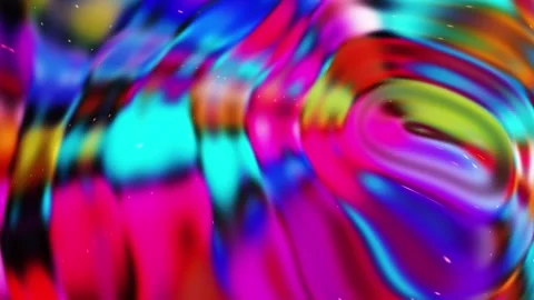 Vibrant Abstract Colors with Fluid Dynamics and Optical Illusion Effects 動画素材 341781592