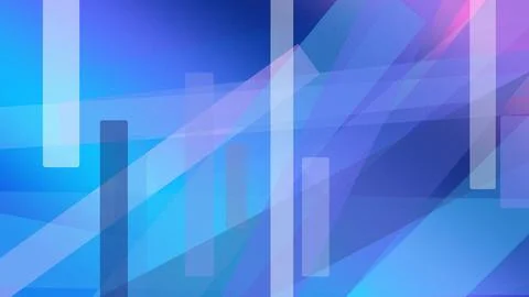 Vibrant abstract composition of blue and purple geometric lines and translu.. Stock Illustration