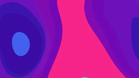 Vibrant abstract composition with bold pink central curve flanked by purple a Иллюстрация