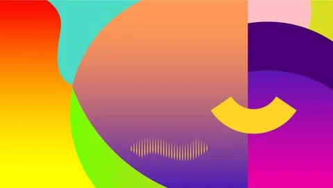 Vibrant Abstract Composition Иллюстрация