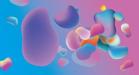Vibrant Abstract Composition Stock Illustration