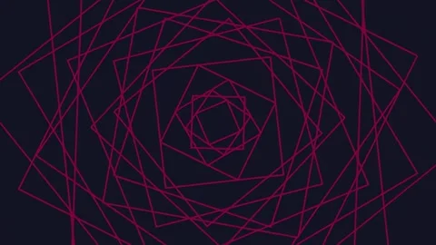 Vibrant abstract crimson geometric network background loop design Stock Footage 341057026