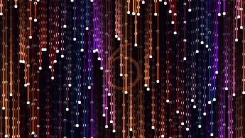 Vibrant abstract data stream of glowing vertical light particles for celebr.. Stock Footage 342093376
