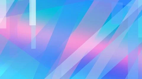 A vibrant abstract design blends blue and pink geometric shapes with soft g.. Stock Illustration