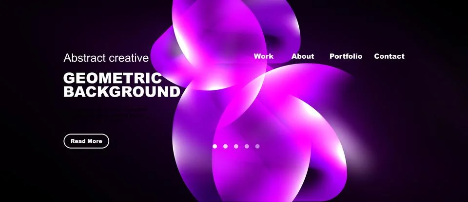 Vibrant abstract design. Overlapping shapes create dynamic visual effect. Stock Illustration