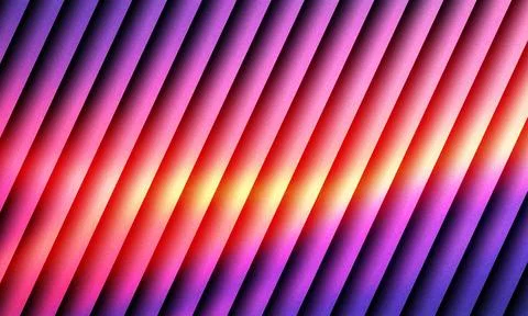 Vibrant abstract diagonal striped gradient pattern with colorful light effect Illustrazione stock