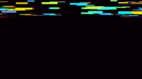 Vibrant Abstract Digital Background with Colorful Geometric Shapes Pattern Stock Footage 342114866