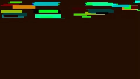 Vibrant Abstract Digital Background with Colorful Glitch Data Flow Effect Stock Footage 342159829