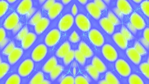 Vibrant abstract digital background pattern with bright yellow and blue geo.. Stock Footage 336171116