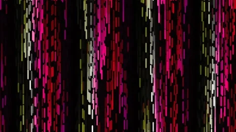 Vibrant Abstract Digital Background Texture of Rainbow Stripes Stock Footage 342207495