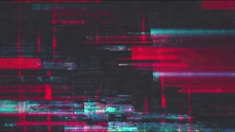 Vibrant abstract digital glitch animation with red and blue distortions Stock Footage 314666340
