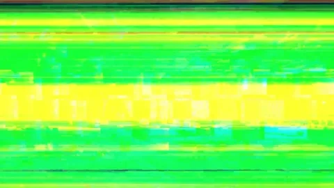 Vibrant Abstract Digital Glitch Art with Neon Hues and Modern Aesthetic Stock Footage 341371480