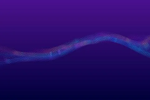 Vibrant abstract digital wave background features flowing wave patterns and s Stock Illustration