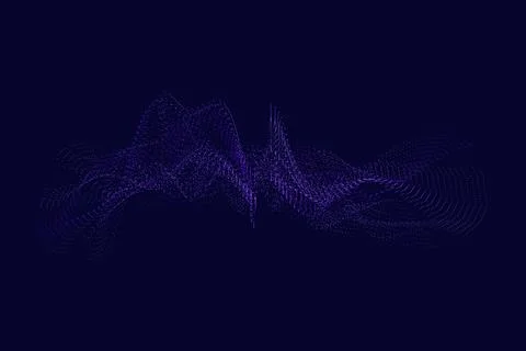 Vibrant abstract digital wave background features flowing wave patterns and s Stock Illustration