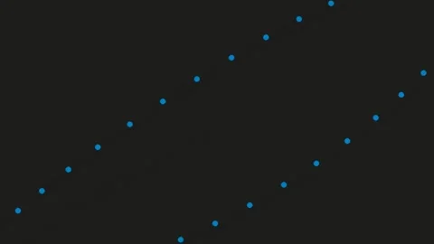 Vibrant abstract dot connection trail for digital data flow graphic loop Stock Footage 340380463