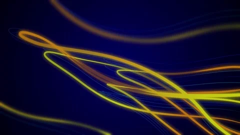 Vibrant abstract energy flow on dark canvas. Stock Footage 286408819