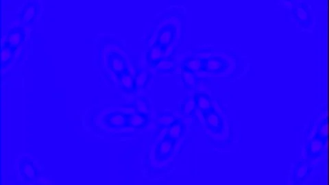 Vibrant abstract energy flow molecular structure background animation on blue Stock Footage 333106265