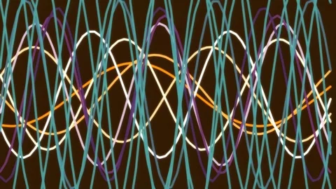 Vibrant abstract equalizer lines visualizing data flow, connectivity, and m.. Stock Footage 342207530