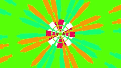 Vibrant abstract explosion of colorful shapes and lines Stock Footage 330287550