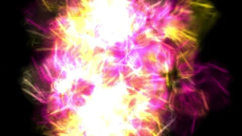 Vibrant Abstract Explosion of Pink and Yellow Video stock 311882630