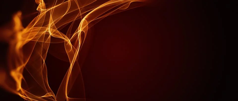 Vibrant Abstract Fire Background Design Stock Illustration