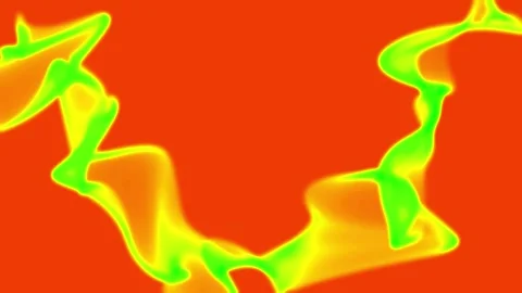 Vibrant abstract flames dance against fiery orange background Stock Footage 345449281
