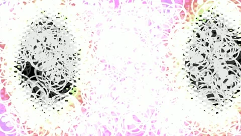 Vibrant abstract floral pattern background for creative digital design Stock Footage 337657550