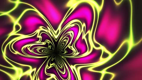 Vibrant abstract flower design elements. Stock Footage 340041772