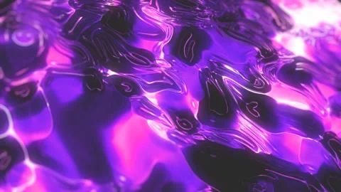 Vibrant Abstract Flowing Liquid Surface with Smooth Waves and Reflections i.. Stock Footage 302250105