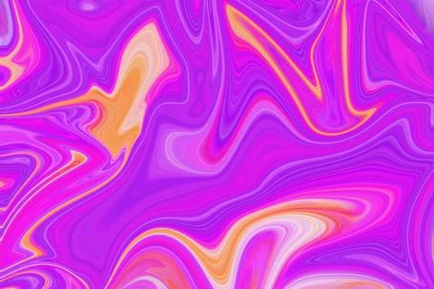 Vibrant abstract fluid art background with swirling liquid paint textures Stock Illustration