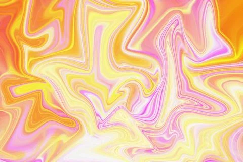 Vibrant abstract fluid art background featuring swirling patterns of bright Illustrazione stock