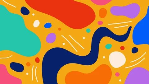 Vibrant Abstract Fluid Background Stock Illustration