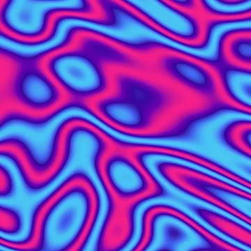 Vibrant Abstract Fluid Background with Pink and Blue Liquid Swirls, Modern Illustrazione stock