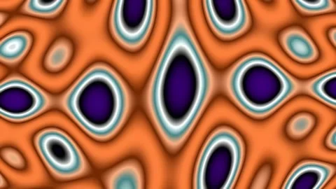 Vibrant abstract fluid geometry background pattern in purple, orange, and blu Stock Footage 342207582