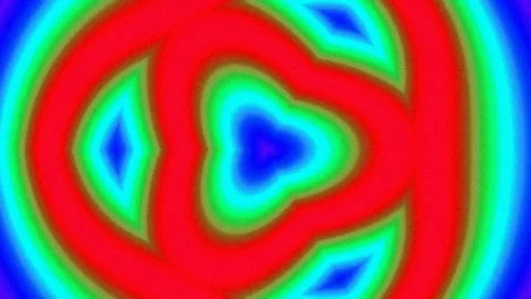 Vibrant Abstract Fluid Gradient Background with Psychedelic Motion Loop Video stock 333113122