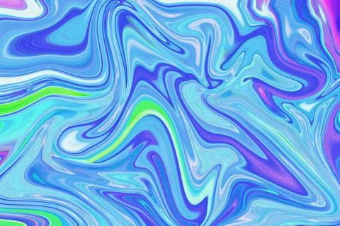 Vibrant Abstract Fluid Liquid Background with Swirling Patterns of Blue 스톡 일러스트