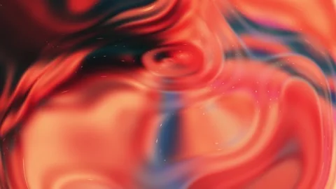 Vibrant Abstract: Fluid Red Waves with Hints of Blue and Pink Swirls 動画素材 341781547