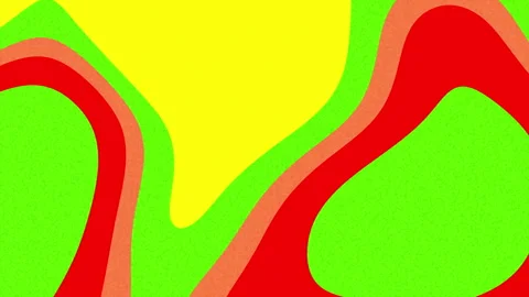 Vibrant Abstract Fluid Shapes Motion Background with Organic Texture Vídeos de archivo 339706516