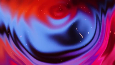 Vibrant Abstract Fluid Texture with Colorful Red Blue Swirls and Dynamic Mo.. Stock Footage 341781581