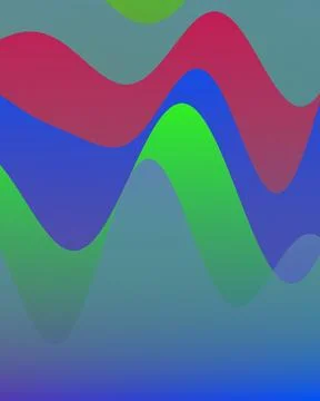 Vibrant Abstract Fluid Wave Background with Colorful Gradient Shapes for Mo.. 스톡 일러스트