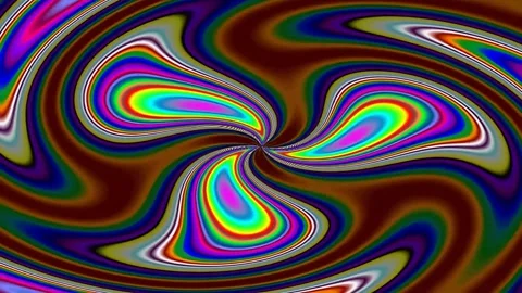 Vibrant abstract fluid wave pattern with flowing psychedelic digital energy.. Stock Footage 337162091