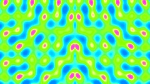 Vibrant abstract fluid wave pattern background with neon glow effect loop Stock Footage 339776433