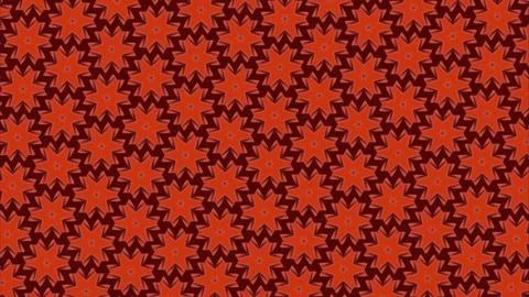 Vibrant abstract fractal pattern in bold red. Geometric digital art with Stock Illustration
