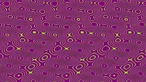Vibrant Abstract Fractal Seamless Pattern of Flowing Purple Waves and Lines Stock Footage 337165447