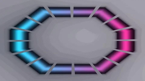 Vibrant Abstract Frame Elements Seamless Loop Stock Footage 341837156